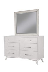 Flynn Mahogany and Okoume Veneer Dresser Mirror, Gray